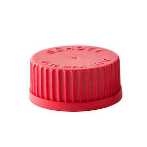 Cap Red PTFE Schott 50ml Bottles ChemRes