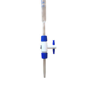 50ml Modular Glass Burette – B-Grade, PTFE Stopcock +/-0.1ml (49BU50)
