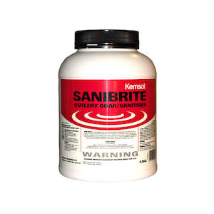 Sundry Glassware: Sani Brite Glasswash Powder 4.5kg