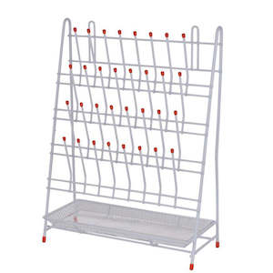Glassware Drying Rack: Glassware Draining Rack with Drip Tray