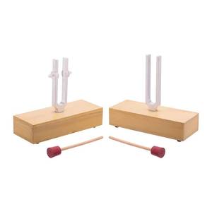 Tuning Forks with Resonance Boxes – Superior Model, Set of 2 (256 Hz Adjustable)