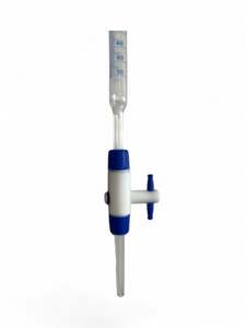 Products: 50ml Modular Glass Burette Class A 0.05ml PTFE Stopcock with Jet (49BURAG50)