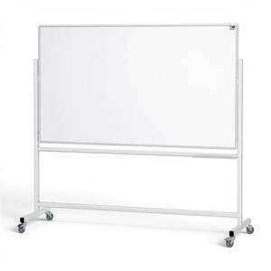 Whiteboards: Mobile Porcelain Magnetic Whiteboard – Double Sided NZ Made