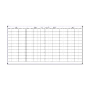 Porcelain School Term Planner Whiteboard 1200 x 2400mm – PRO-ETCH™ 4 Term