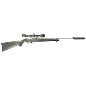 Products: RUGER 10/22 STAINLESS/SYNTHETIC EAGLE OPTIK 3-9X40 SCOPED & SUPPRESSED PACKAGE 18.5" - 22LR — Delta Mike