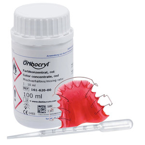 Acrylics - Orthodontic: Dentaurum Colour Concentrate Red
