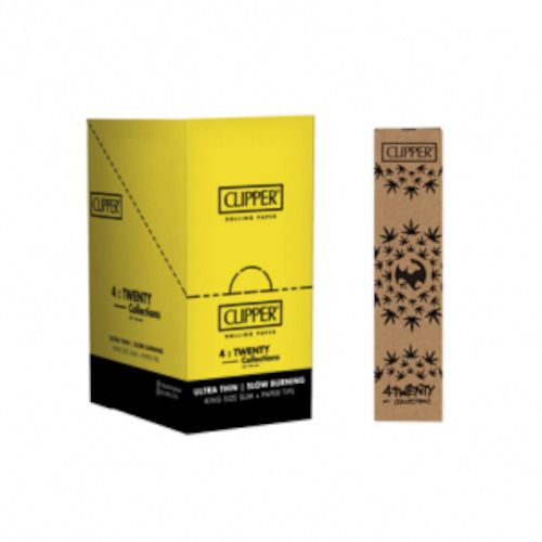 Paper Filters: CLIPPER 420 SS KING SLIM ROLLING PAPERS WITH TIPS X 20