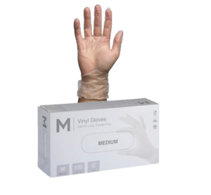 VINYL GLOVES POWDER FREE