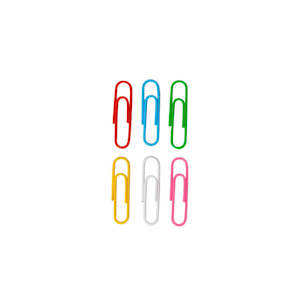 COLOURED PAPER CLIP 1PK