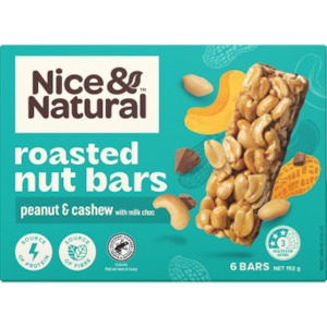 Biscuits Range: NICE & NATURAL ROASTED NUT BAR RANGE 192 GM