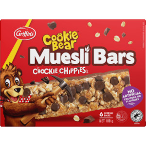 Biscuits Range: COOKIE BEAR MUESLI BAR RANGE