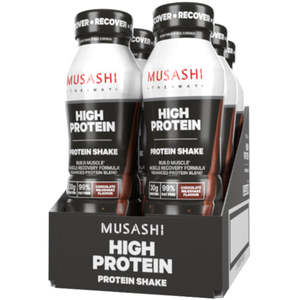 Water: MUSASHI PROTEIN MILKSHAKE RANGE