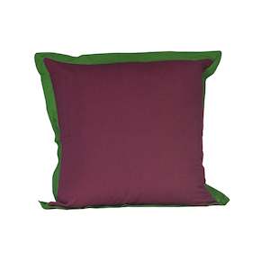 Euro Pillow Cover - 60 x 60cm Damson and Moss