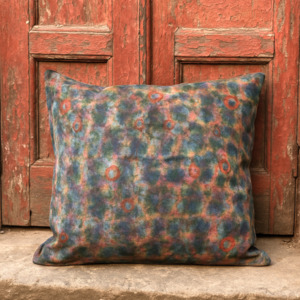 Cushion Cover - Cosmos II / Iris Blue - 55 x 55 - One of a Kind