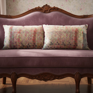 Cushion Cover - Hint of Blossum / Damson - 40 x 60 - Limited Edition of 2