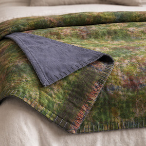 Bedlinen 1: Half Kantha Dohar Quilt - Blue Iris Q.BI 116