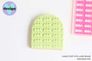 Acrylic Fondant Embosser Cookie Stamp: Large Bats Pattern Acrylic Embosser Stamp