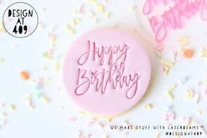 Birthday Celebration: Happy Birthday 9 Acrylic Embosser Stamp