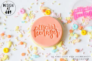 Birthday Celebration: Official Teenager Acrylic Embosser Stamp