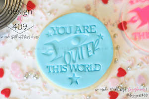 Love Valentines Day: You Are Outer This World Acrylic Embosser Stamp
