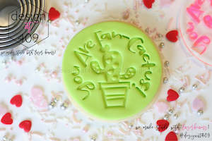 Love Valentines Day: You Are Fan-Cactus! Acrylic Embosser Stamp