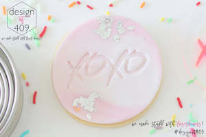 XOXO Hand Drawn Acrylic Embosser Stamp