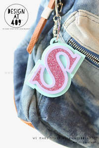 Triple Layer Custom Letter Bag Tag (more colour & font choices)