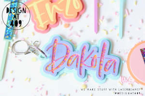 Triple Layer Custom Bag Tag (more colour & font choices)