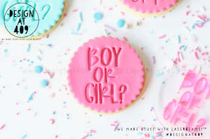 Wild One Stamps: Boy Or Girl?  Acrylic Embosser Stamp