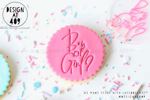 Wild One Stamps: Boy Or Girl? 2 Acrylic Embosser Stamp