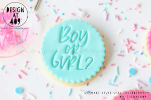 Boy Or Girl? 1 Acrylic Embosser Stamp