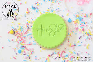 Wild One Stamps: He Or She? 2 Acrylic Embosser Stamp