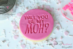 Wedding Stamps: Will You Be My MOH? Acrylic Embosser Stamp
