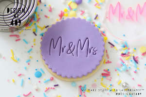 Wedding Stamps: Mr + Mrs 5 Acrylic Embosser Stamp
