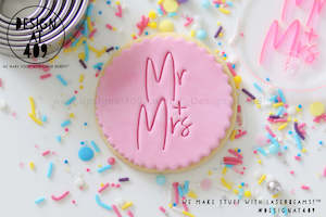 Mr + Mrs 4 Acrylic Embosser Stamp