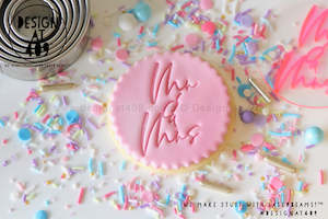 Mr & Mrs 3 Acrylic Embosser Stamp