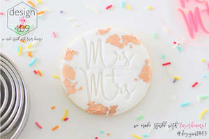 Wedding Stamps: Mrs + Mrs Acrylic Embosser Stamp