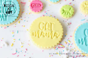 Cat Mama Acrylic Embosser Stamp