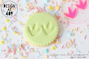 Unicorn Mermaid Sea Stamps: Dino Foot Prints Acrylic Embosser Stamp