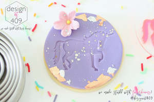 Unicorn Mermaid Sea Stamps: Unicorn Standing Acrylic Embosser Stamp