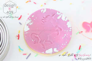 Unicorn Mermaid Sea Stamps: Unicorn Prancing Acrylic Embosser Stamp