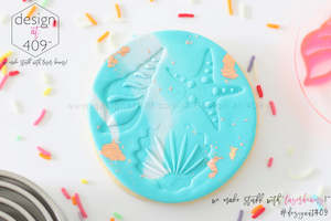 Unicorn Mermaid Sea Stamps: Sea Shells Acrylic Embosser Stamp