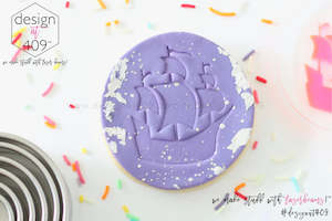 Pirate Ship Acrylic Embosser Stamp