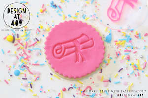 Teacher Stamps: Scroll Acrylic Embosser Stamp