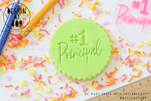 Teacher Stamps: #1 Principal Acrylic Embosser Stamp