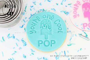 Fathers Day Stamps: You're One Cool Pop Acrylic Embosser Stamp