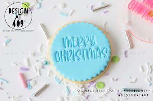 Christmas Stamps: Merry Christmas 6 Acrylic Embosser Stamp