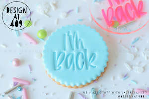 Christmas Stamps: I'm Back 1 Acrylic Embosser Stamp