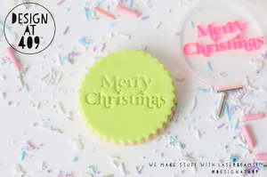 Christmas Stamps: Merry Christmas 5 Acrylic Embosser Stamp