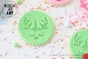 Christmas Stamps: Reindeericorn Acrylic Embosser Stamp